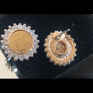 🎀🎀 Faux Coin Earrings Vintage